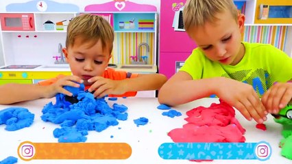 Vlad and Niki Pretend Play with Baby Chris - Funny stories for kids