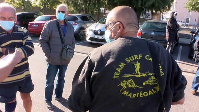A MArtigues; les pêcheurs en colère manifestent
