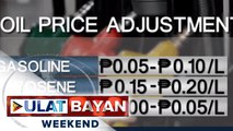 Oil price adjustment, ipatutupad sa papasok na linggo