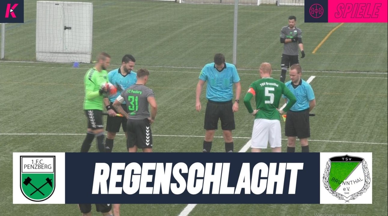 Regenschlacht im Topspiel | 1.FC Penzberg - TSV Brunnthal (Bezirksliga Süd)