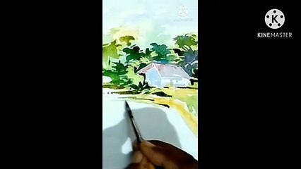 # LANDSCAPE ( watercolor painting )