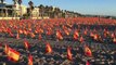 53.000 banderas nacionales en homenaje a las víctimas del coronavirus en la Patacona de Alboraia (Valencia)