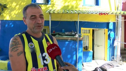 Fenerbahçe aşkı evini sarı-laciverte boyattı