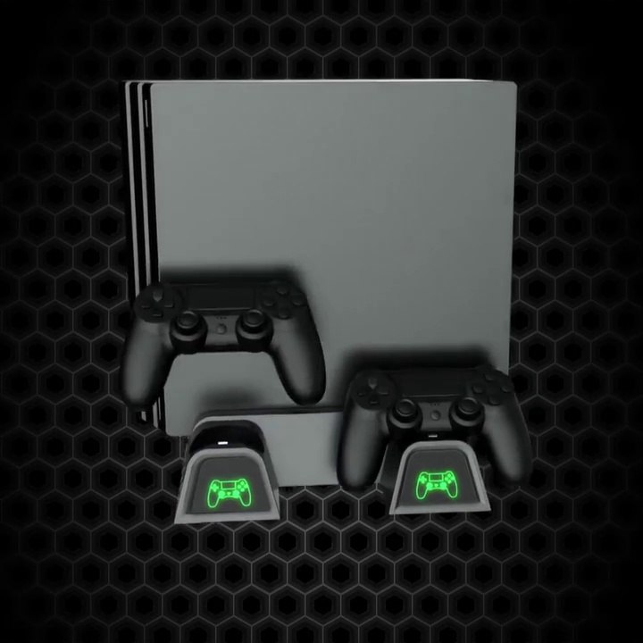 Oivo ps4 - carregador de controle base cooler resfriamento vertical ps4 slim - oivo ps4 pro cooler