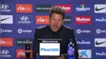5e j. - Simeone satisfait "de l'attitude" de son équipe malgré la période sans but
