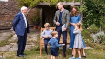 Adorable Prince Louis stole the show as he quizzed Sir David Attenborough with George and Charlotte