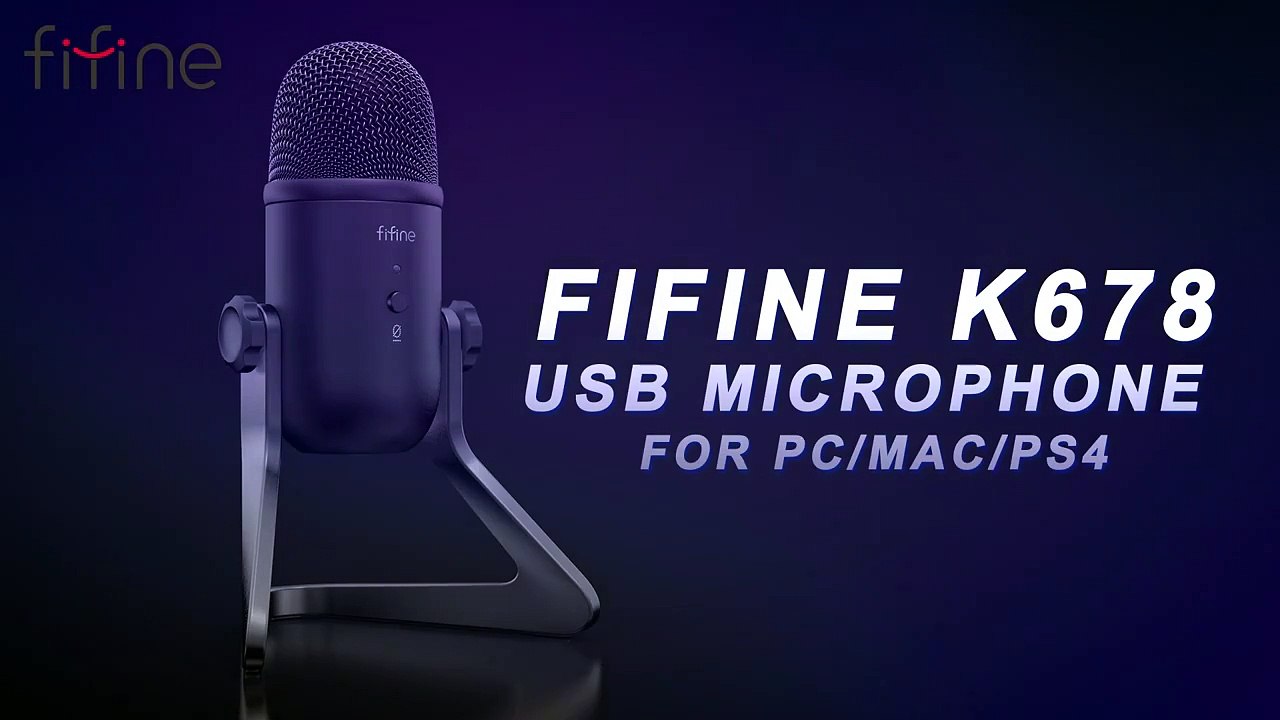 FIFINE K678 - microfone usb para seus videos