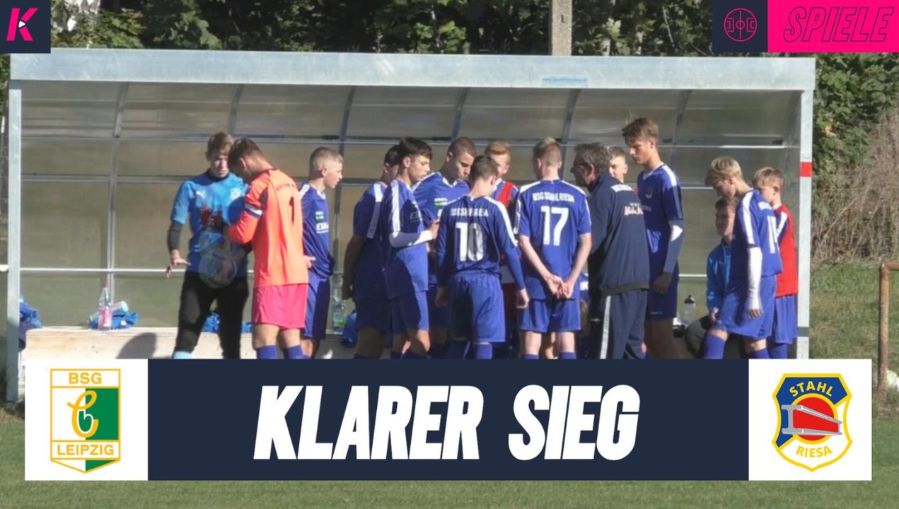 Weiter ohne Gegentor: Chemie auf Rekordkurs | BSG Chemie Leipzig - BSG Stahl Riesa (2. Runde, U17-Pokal)