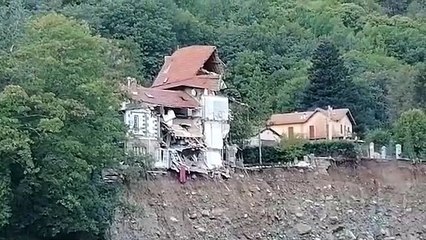 Village sinistré de Saint-Martin-Vésubie