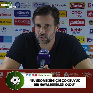 Ömer Erdoğan: Bu skor bizim için çok büyük bir hayal kırıklığı oldu