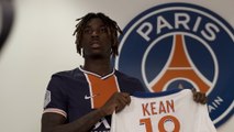 Moise Kean first day in Paris Saint-Germain