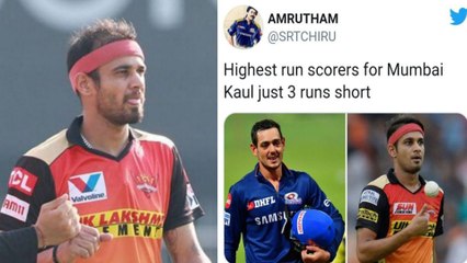 IPL 2020 MI Vs SRH : Siddarth Kaul Bowls Most Expensive Spell Of The Season | Oneindia Telugu