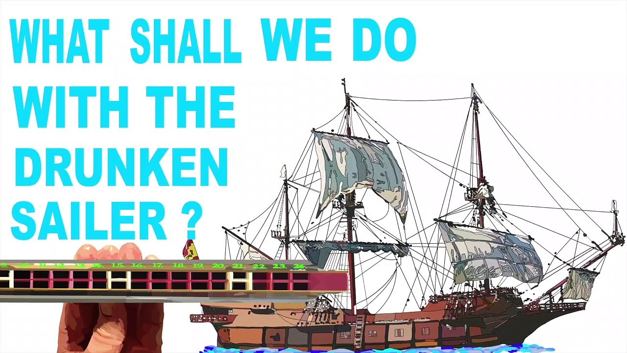How to Play What Shall We do With the Drunken Sailer on a Tremolo Harmonica with 24 Holes