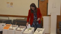 New Zealand Prime Minister Jacinda Ardern casts her vote ahead of general elections