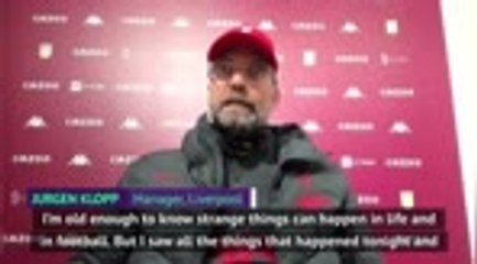 I saw times Villa wanted it more - Klopp on Liverpool embarrasment