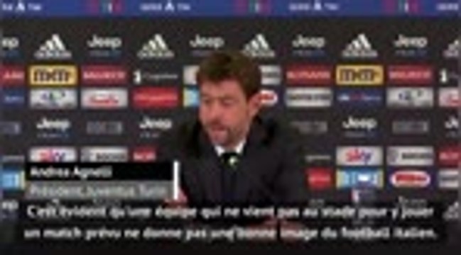 Juventus - Agnelli : Pas une bonne image du football italien