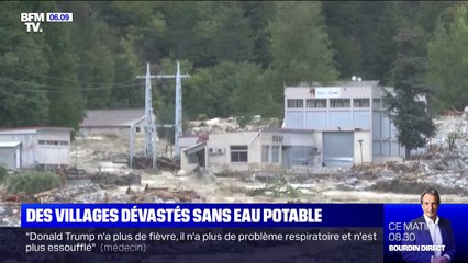 Dans les Alpes-Maritimes, des villages sont dévastés et se retrouvent sans eau potable
