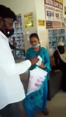 नेशनल करेप्शन कंट्रोल ने अस्पताल में वितरित किया मास्क