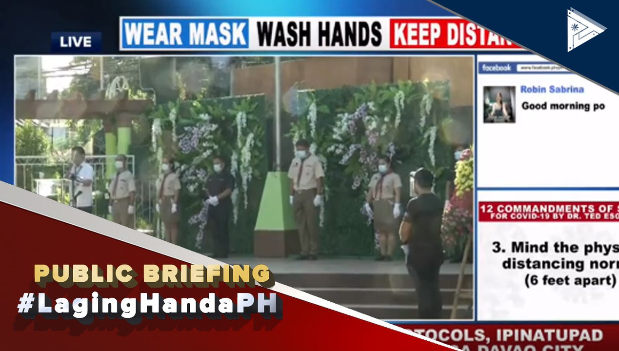 #LagingHanda | Mahigpit na health protocols, ipinatupad sa pagbubukas ng klase sa Davao City