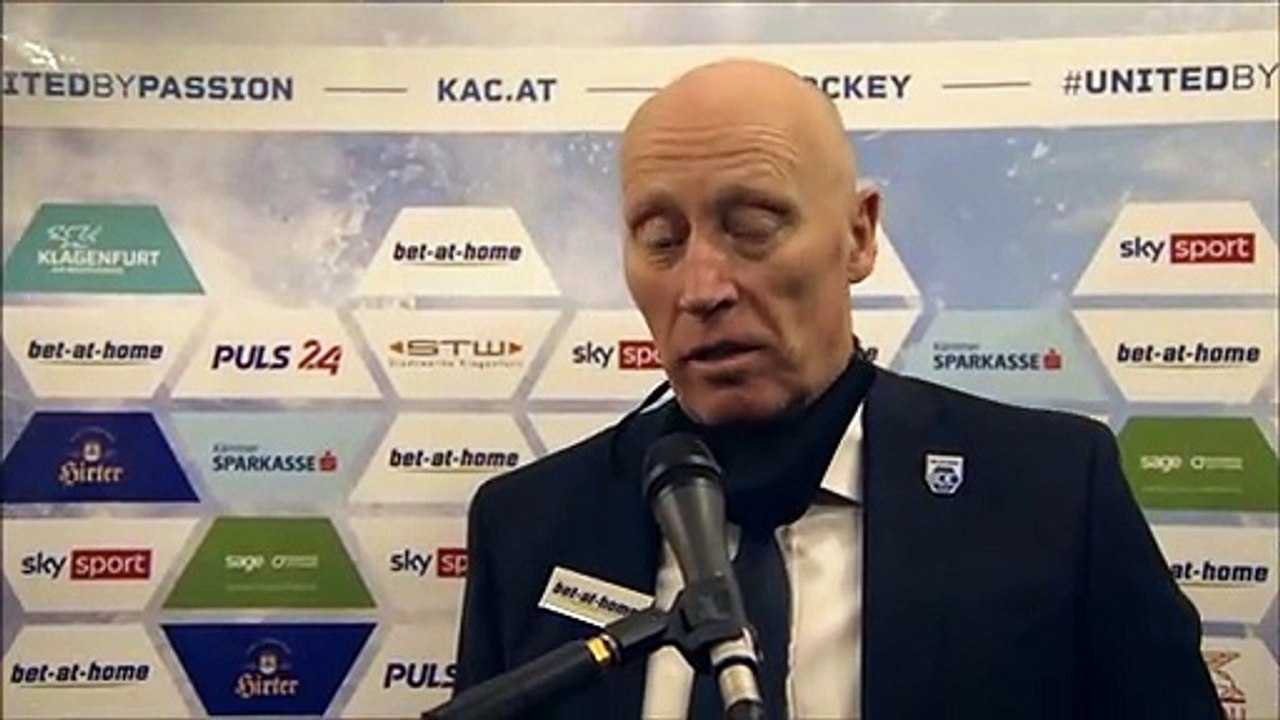 4.Runde: Doug Mason (Graz99ers) mit dem Statement nach dem Spiel gegen den KAC