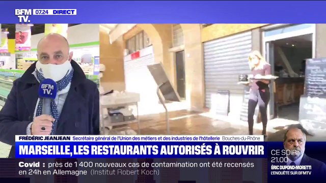 Frédéric Jeanjean, président UMIH Bouches-du-Rhône: à Marseille les bars et les cafés ne pourront pas rouvrir, ne disposant pas d'une cuisine