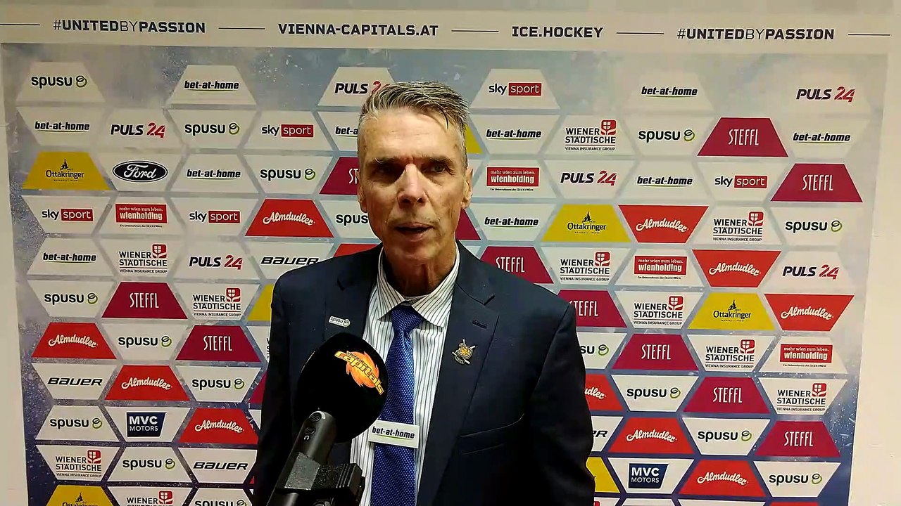 4.Runde: Dave Cameron (Vienna Capitals) nach dem Spiel gegen Fehervar AV19