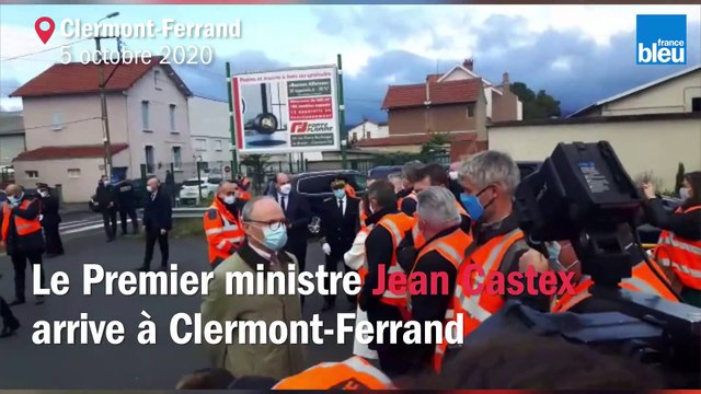 Jean Castex à son arrivée à Clermont-Ferrand