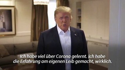 Trump: "Habe viel über Covid gelernt"