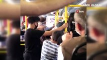 İstanbul'da halk otobüsünde 'maske' kavgası! Kadın tokat attı, adam tükürdü