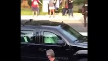 Trump se salta la cuarentena y sale del hospital para saludar a sus seguidores