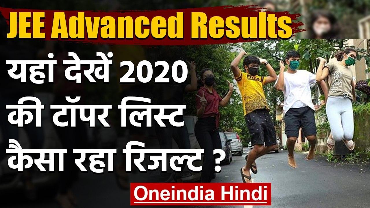 JEE Advanced 2020  Results : देखें 2020 की टॉपर...