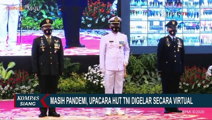 Download Video: Di Tengah Pandemi, Upacara HUT ke-75 TNI Digelar Secara Virtual