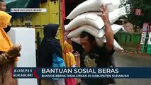 Bansos Beras Disalurkan Di Kabupaten Sukabumi
