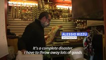 Shops and homes devastated by floods in Italy's Ventimiglia