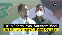 With 3 farm laws, Narendra Modi is killing farmers: Rahul Gandhi