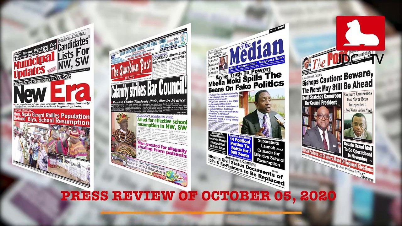 CAMEROONIAN PRESS REVIEW OF AUGUST 5, 2020