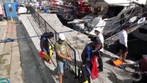Fethiye'de dalgıçlar denizin dibini temizledi - MUĞLA