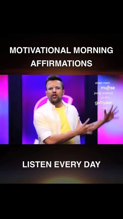 Motivational Morning Affirmations In Hindi For Success In Life..(listen to this every morning)
