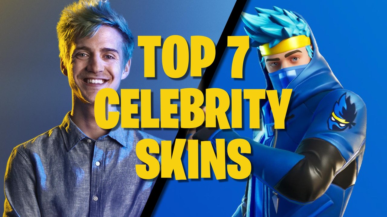 Top 7 Celebrity Skins in Fortnite