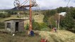Le démantèlement d'un des deux téléskis de la commune de Sainte-Eulalie en Ardèche