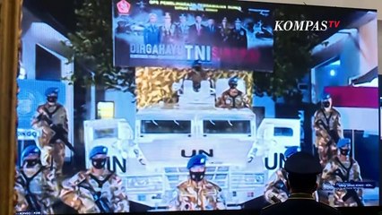 Laporan Dansatgas TNI Konga XXXIX-B Kepada Presiden Joko Widodo