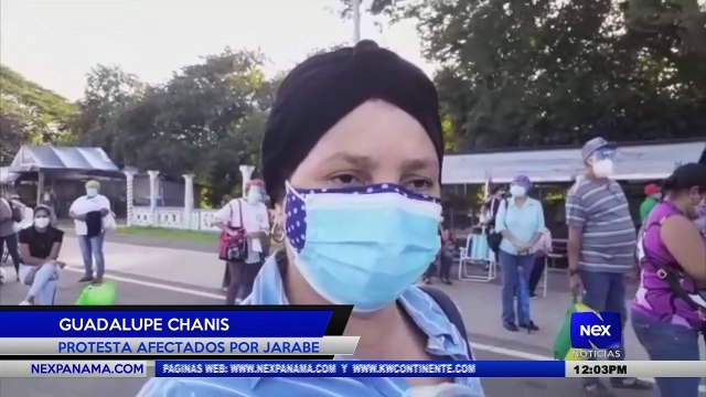 Afectados por jarabe en Azuero realizan protesta - Nex Noticias