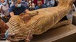 Egypt unveils 59 ancient coffins buried 2,500 years ago
