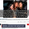 FALSE: Angel Locsin formally declared running for senator under LP