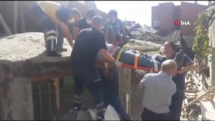 - Çatı tamir ederken düşerek yaralandı