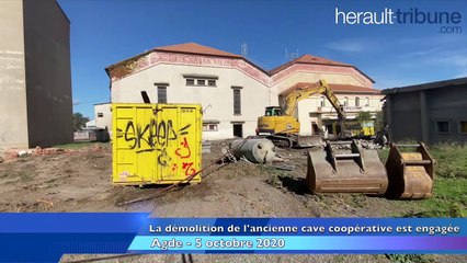 AGDE - Démolition de l'ancienne cave coopérative