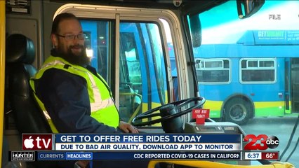 GET bus offering free rides today