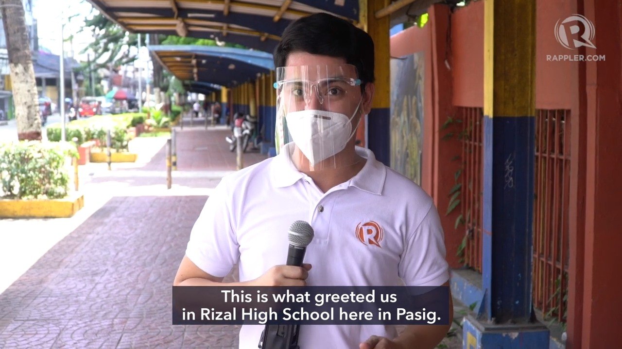 Empty classrooms as Philippines starts classes during pandemic