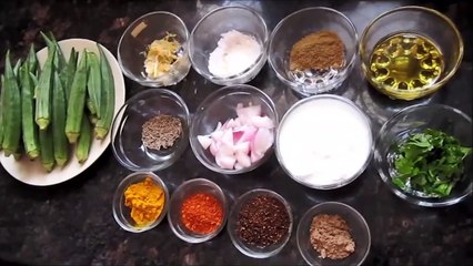 Dahi wali Bhindi ki sabzi (okra with curd) | NirmalBhoj