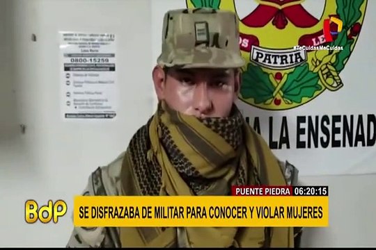 Puente Piedra: sujeto usaba uniforme del Ejército para abusar de mujeres
